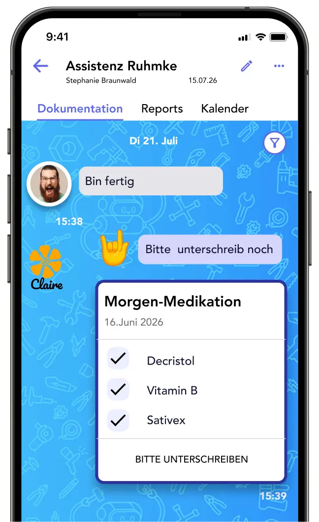 Screenshot Medikation